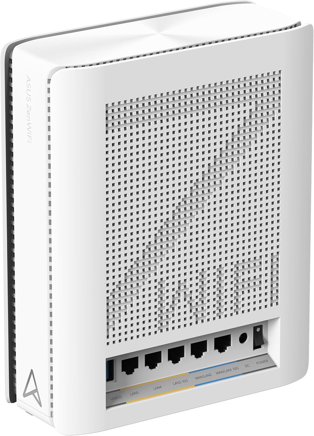 ASUS ZenWiFi BQ16 White 1-Pack - Sistema WiFi 7 Cuatribanda BE25000 (802.11be) en Malla, Ancho de Banda de 320 MHz y 4096-QAM, Dos Puertos 10G, WAN de Reserva, Seguridad de Red y Compatible con AiMesh