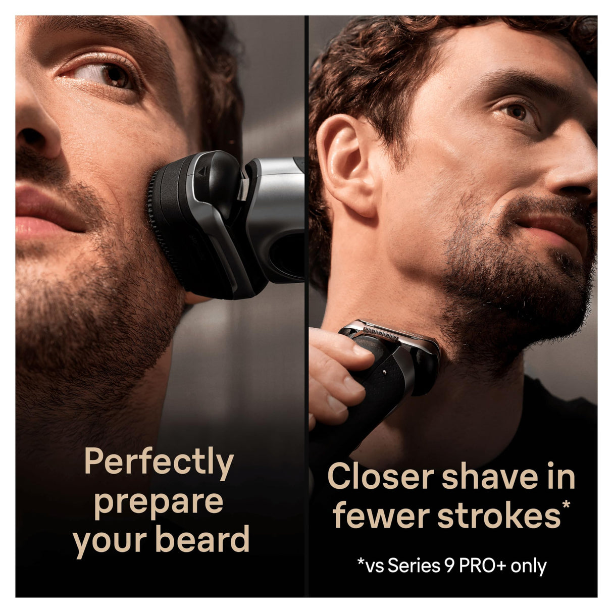 Braun Series 9 Pro+ Afeitadora Eléctrica Hombre, Máquina de Afeitar Barba, Cabezal ProComfort, Centro De Limpieza SmartCare, En Seco Y En Mojado, 9597cc, Plata
