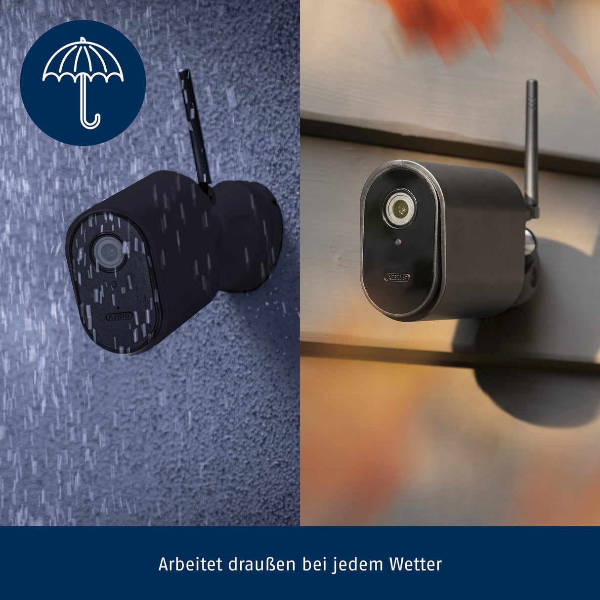 ABUS WLAN outdoor camera PPIC44520 - Cámara con aplicación, detección de movimiento, diferenciación de objetos, notificación push, visión nocturna, tarjeta de memoria de 8 GB, 1080p/Full HD, noir