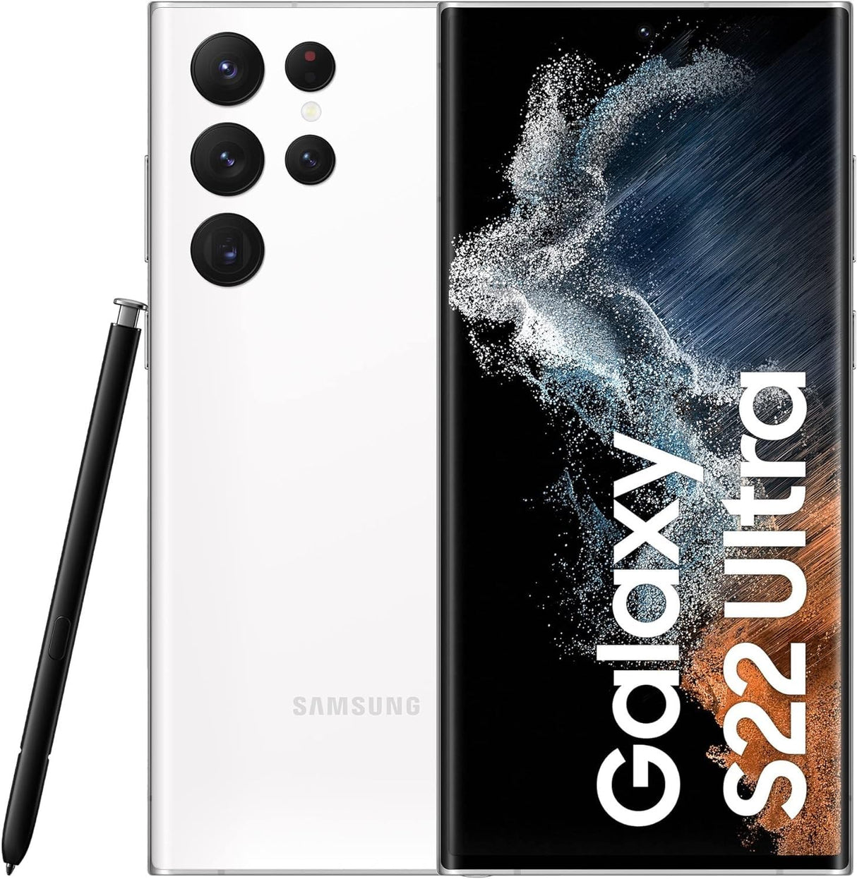 Samsung Galaxy S22 Ultra, desbloqueado, SM-S908B 17,3 cm (6.8in) SIM doble Android 12 5G USB Tipo C 12 GB 256 GB 5000 mAh Blanco (Reacondicionado)