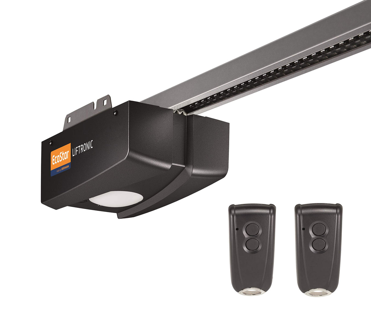 Hörmann Ecostar 4510469 Liftronic 500-2 - Accionamiento para puerta de garaje (500 N, 433 MHz, incluye 2 mandos RSC 2, para puertas de garaje de hasta 7 m², incluye accesorios de montaje)