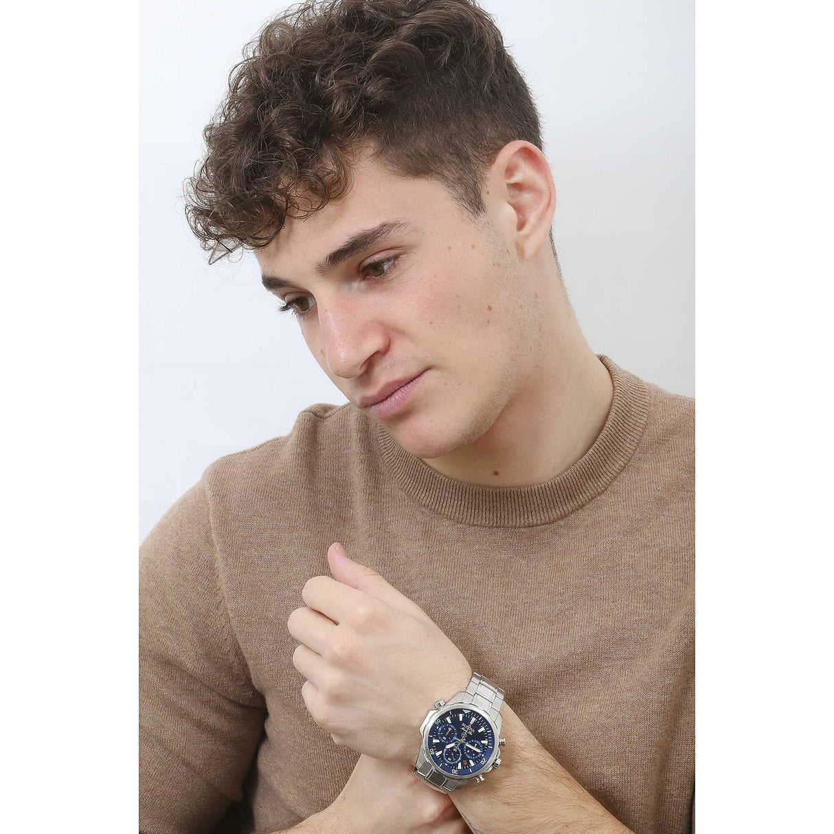 Bulova Reloj Cronografo para Hombre de Cuarzo con Correa en Acero Inoxidable 96B256