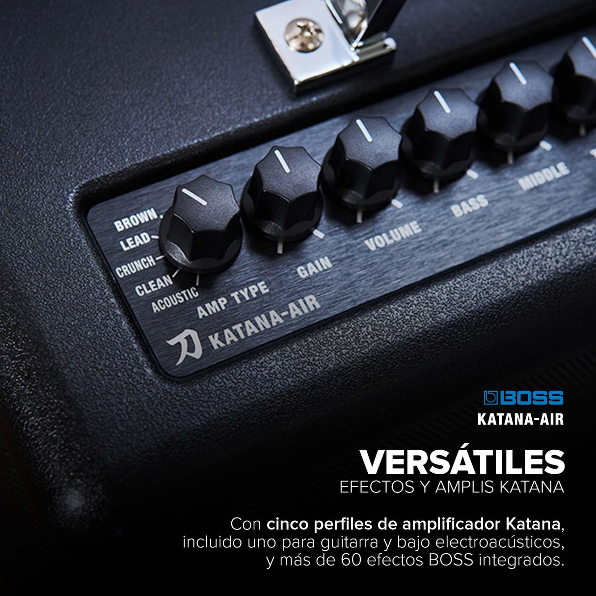 Amplificador de guitarra inalámbrico BOSS Katana Air — Tecnología de guitarra inalámbrica desarrollada por BOSS para tocar y practicar sin líos de cables