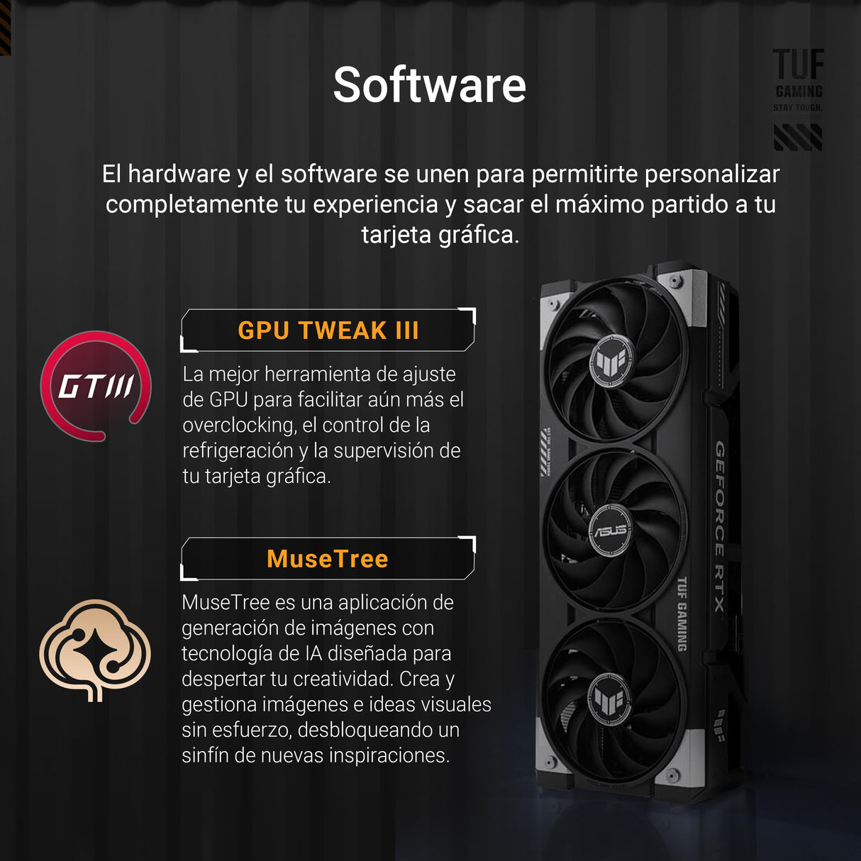 ASUS TUF Gaming GeForce RTX 5060 Ti 16GB GDDR7 OC Edition - Tarjeta gráfica Gaming (PCIe 5.0, HDMI/DP 2.1, diseño de 3,1 Ranuras, Grado Militar, Revestimiento PCB, Ventiladores axial-Tech)