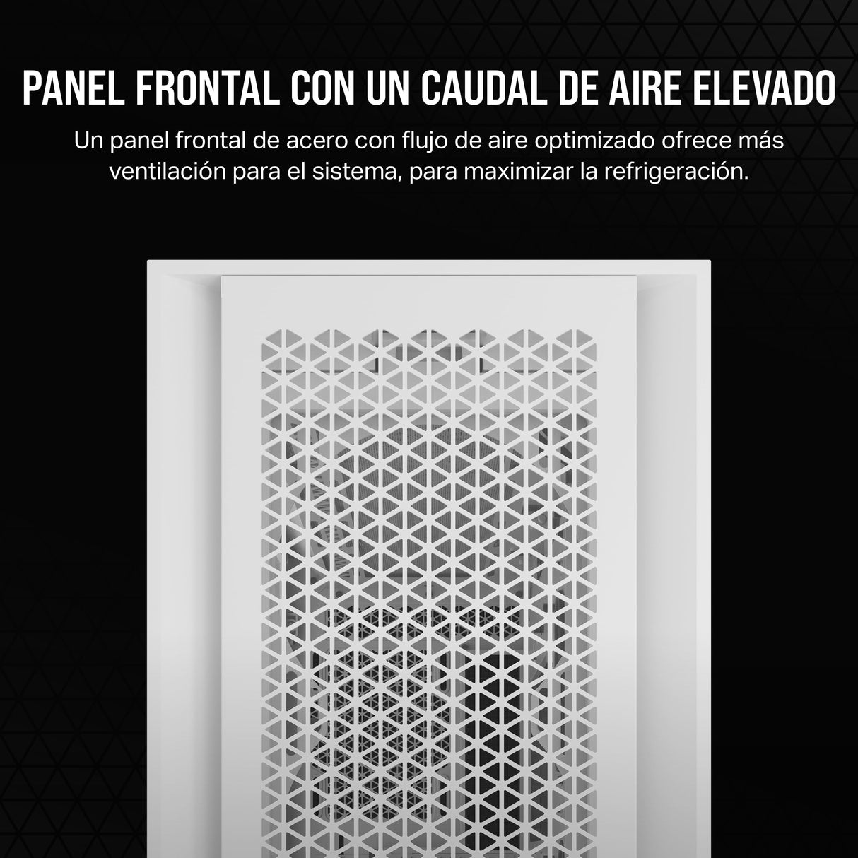 CORSAIR 5000D Core Airflow Caja para PC ATX Torre Media - Sin Ventiladores Incluidos - Panel Lateral de Cristal Templado - Diseño de Gran Flujo de Aire - para Radiadores de 360 mm - Blanco