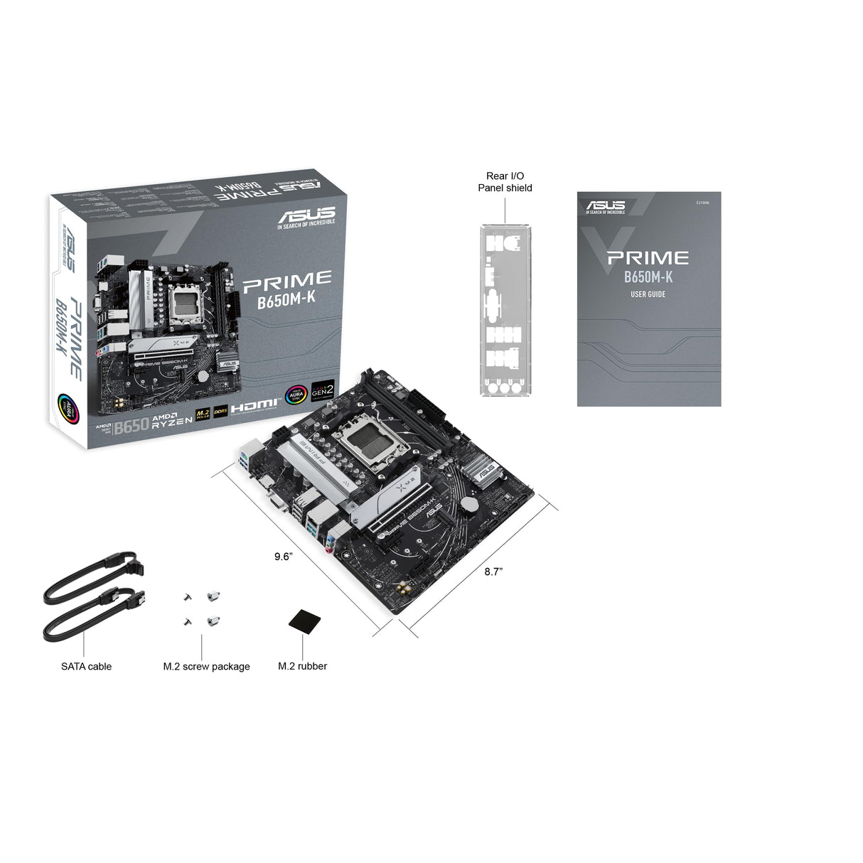 Placa Base ASUS AM5 Prime B650M-K