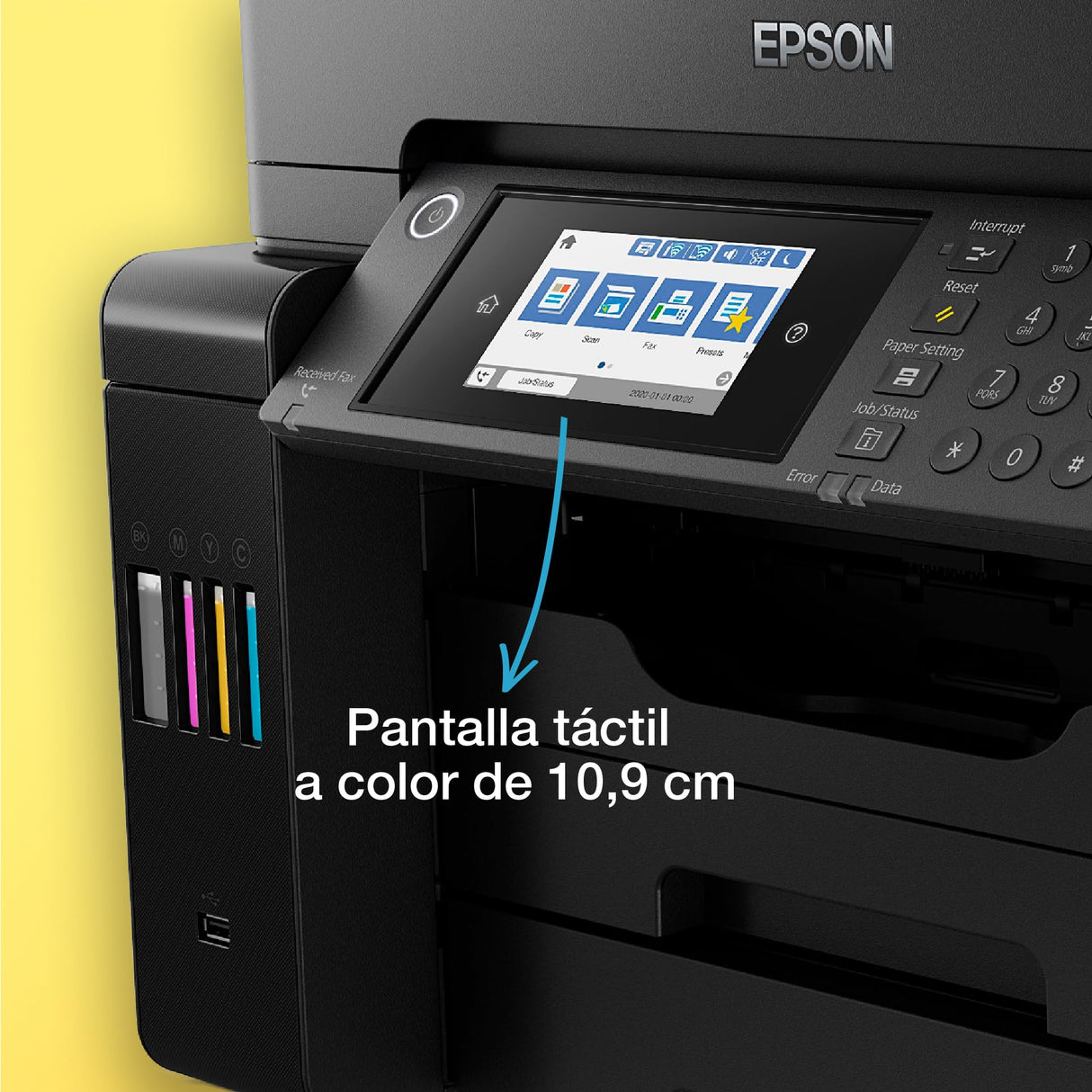 Impresora multifunción EcoTank ET-16655 A3+ con depósito de tinta, conexión Wi-Fi y fax