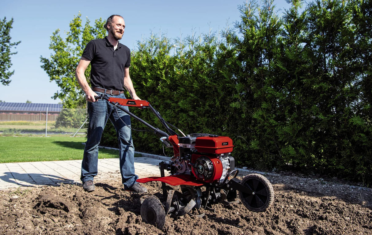 Einhell Motoazada de gasolina GC-MT 4280 (4,1 kW, anchura de trabajo de 89 cm, máx. profundidad de trabajo 32 cm, cilindrada 212 cm³, caja de cambios incl. marcha atrás)