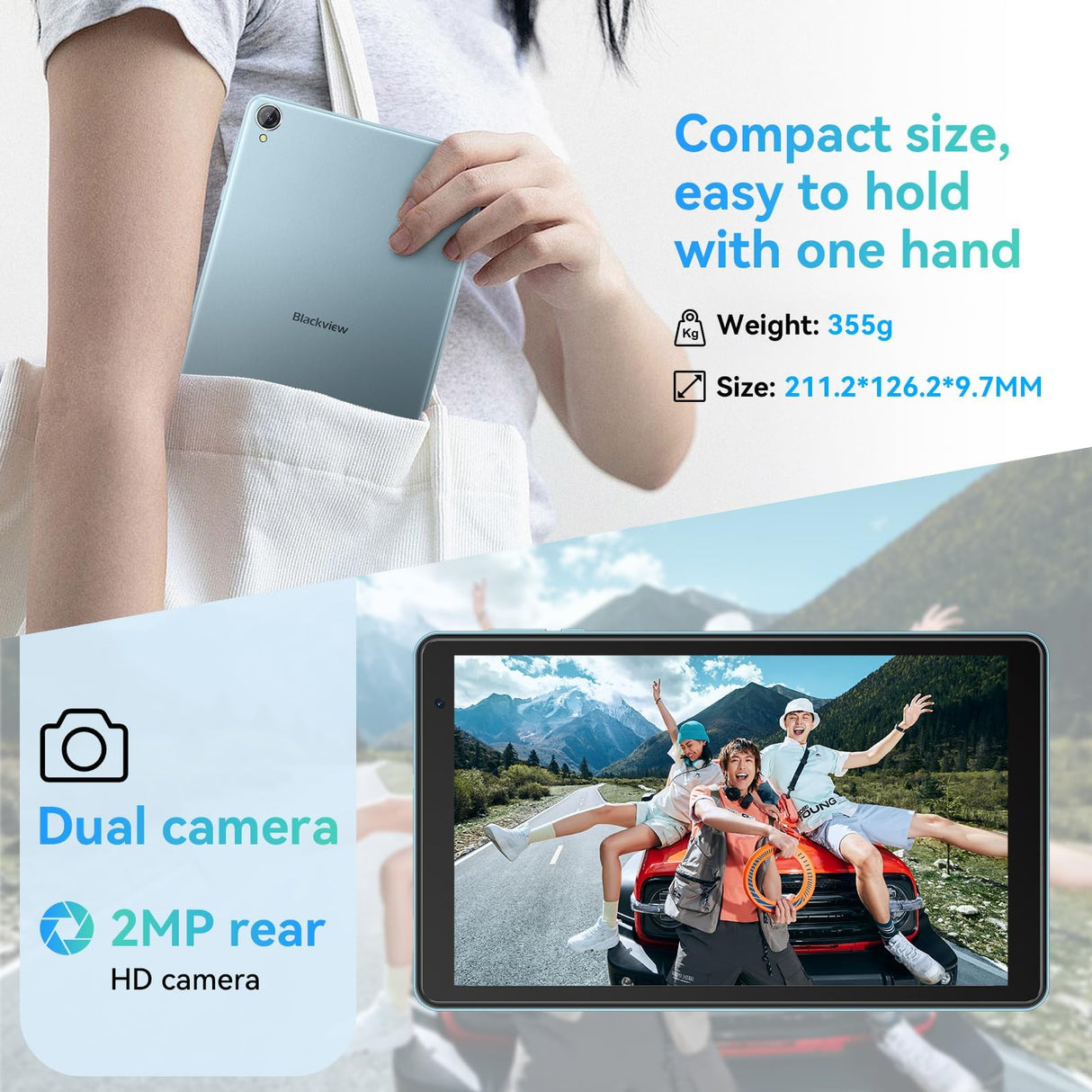 Blackview Tablet Tab 50 8" 4 GB RAM 128 GB Azul