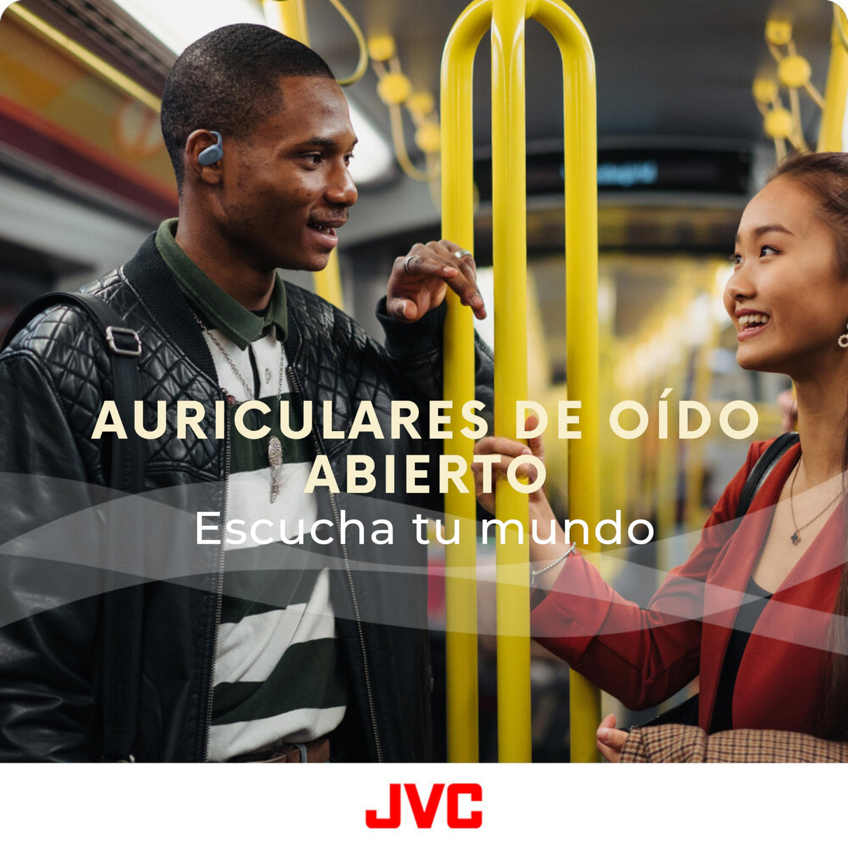 JVC Auriculares Inalámbricos Bluetooth | 26h de Batería y Carga Rápida | Oido Abierto | Ligeros y Resistentes a Salpicaduras | Ideales para el Deporte y Control Táctil - HA-NP40T (Negro)