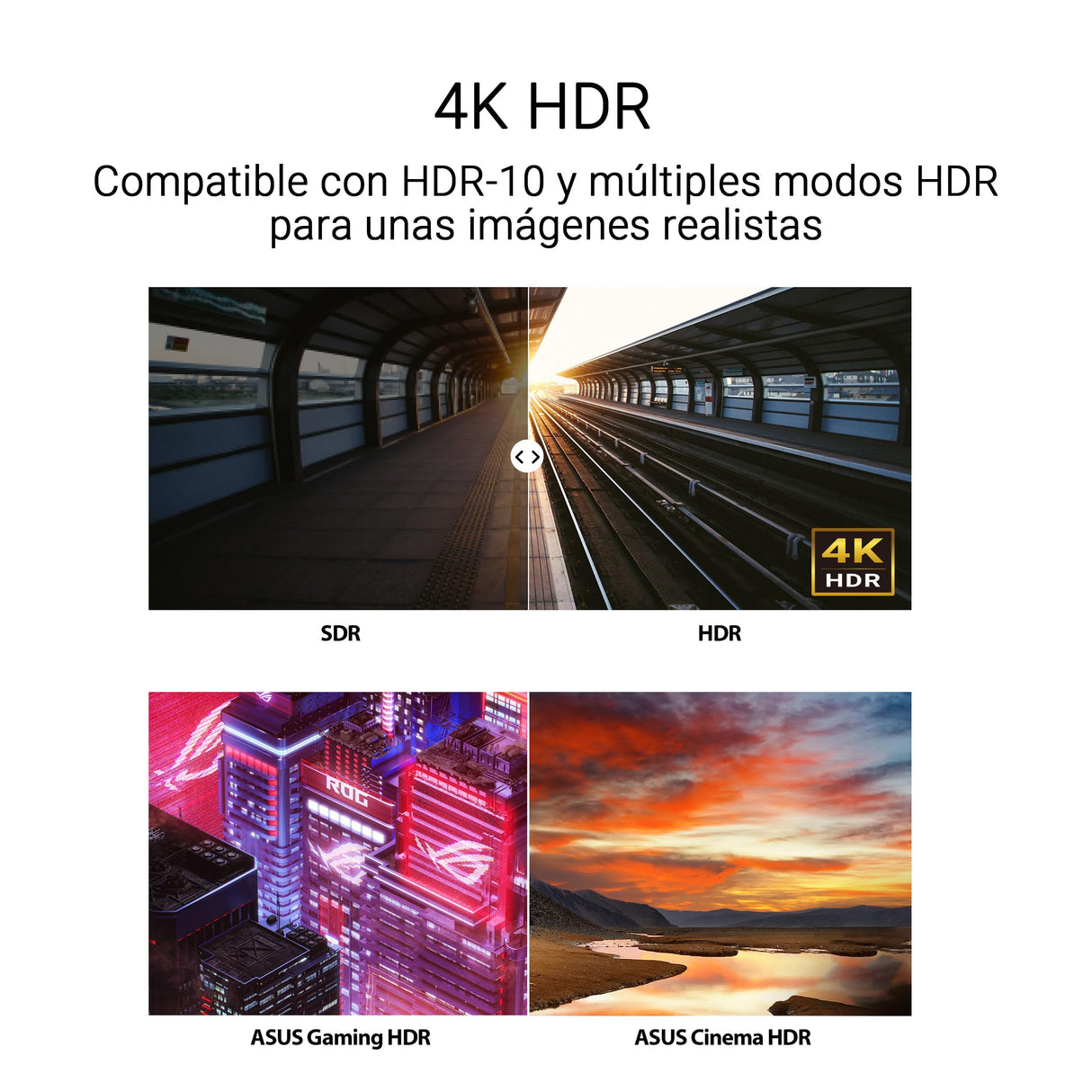 ASUS VY27UQ Monitor Eye Care de 27 Pulgadas 4K, 3840 x 2160, IPS, HDR-10, Adaptive Sync, tecnología Eye Care Plus, Filtro de luz Azul, antiparpadeo, Tratamiento Antibacteriano