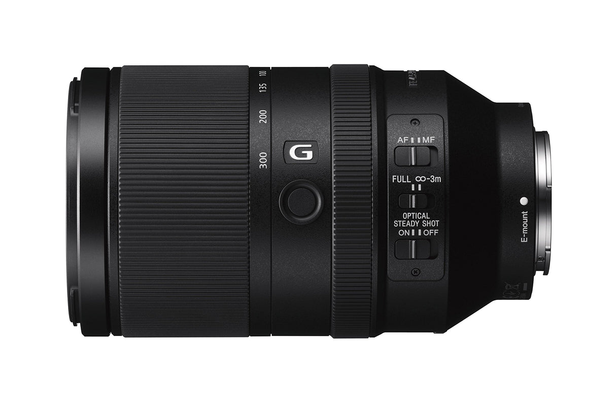 Sony SEL70300G.SYX - Objetivo Zoom telescópico (70-300mm, F4.5-5.6 G, OSS), Negro