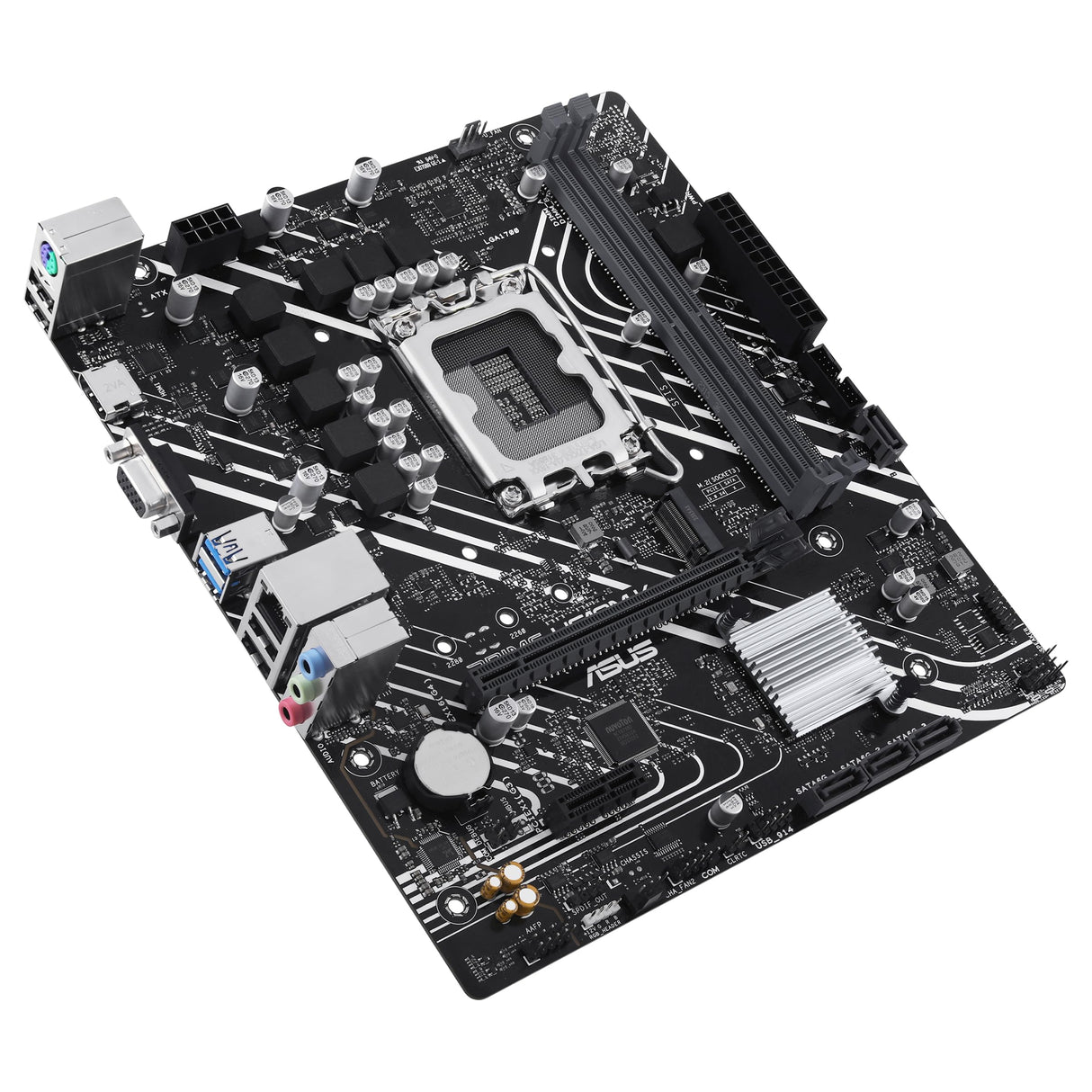 ASUS PRIME H610M-K - Placa base micro-ATX Intel H610 LGA 1700 (DDR5, PCIe 4.0, ranura M.2, Realtek 1 Gb Ethernet, HDMITM/VGA, USB 3.2 Gen 1, SATA 6 Gbps, cabecera COM, cabecera RGB)