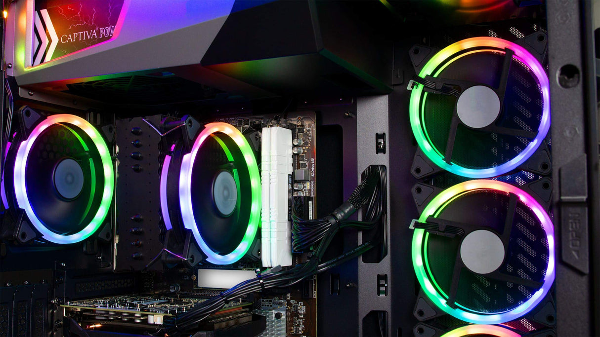 Captiva Highend Gaming I58-125 | Intel Core i7 10700KF | Placa Base B460M | NVIDIA RTX 3090 24GB | 16GB DDR4 RAM | SSD 500GB M.2 | HDD 2TB | refrigeración por Aire | RGB | sin Windows | Juegos de PC