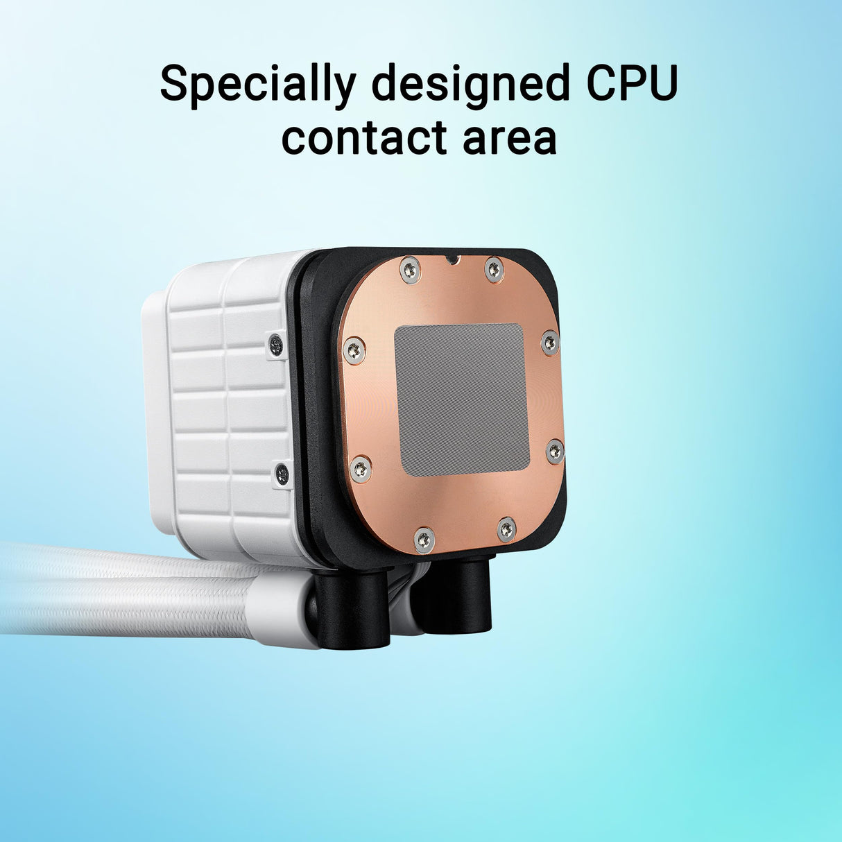 ASUS Prime LC ARGB White Edition - Refrigeración por agua para CPU líquida todo en uno (superficie de contacto ampliada, bloque de agua con lentes de espejo infinito, ventilador ARGB, Intel LGA 1851,