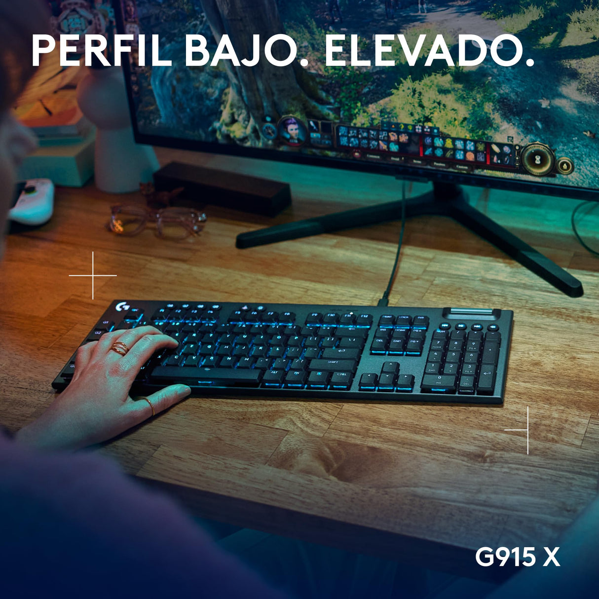 Logitech G G915 X Low Profile Wired Gaming Keyboard - US QWERTY-Layout