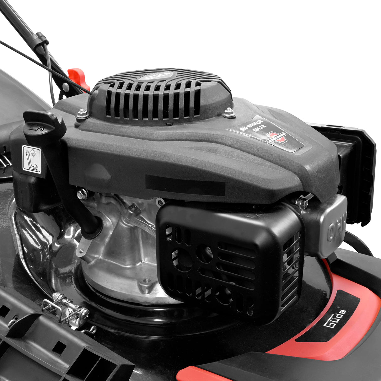 Güde Cortacésped Big Wheeler 534.2 R (Motor: Motor de 4 Tiempos S 592 V, Potencia del Motor: 3,5/4,8 kW/CV, Ancho de Corte: 53,3 cm, tracción a la Rueda, Bolsa de Hierba de 60 l, Ajuste de Altura de