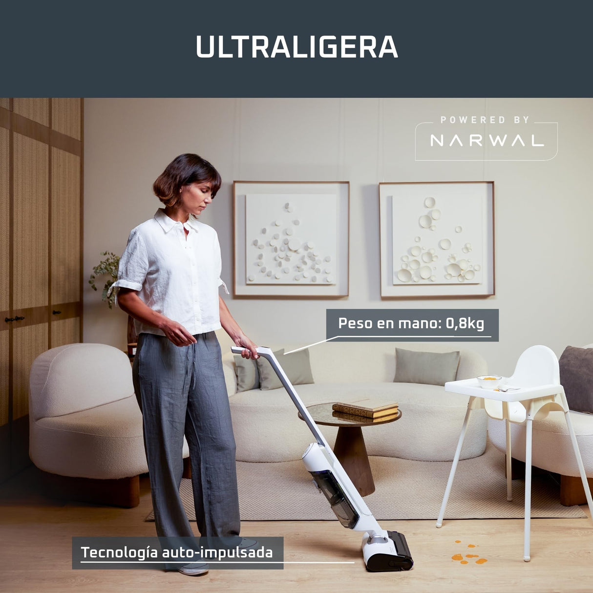 Rowenta X-Clean 10, Fregona Eléctrica Sin Cable con Tecnología Wet & Dry, Autolimpieza y Secado Automático, tecnología Dual Edge, gran autonomía y pantalla LED, incluye filtro adicional, YY5785FE