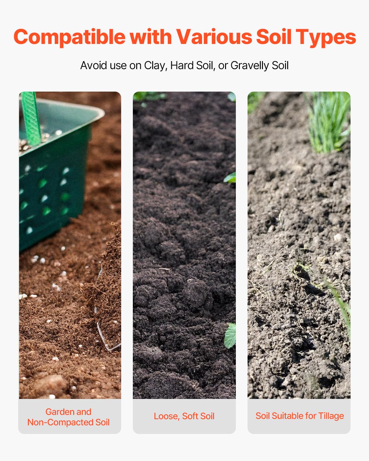 VEVOR Excavadora de Agujeros Manual para Postes Resistente con Mango de Madera de 1460 mm, Marcas de Escala y Hoja de Metal, Herramienta para Excavar Agujeros para Trabajo de Jardinería Al Aire Libre