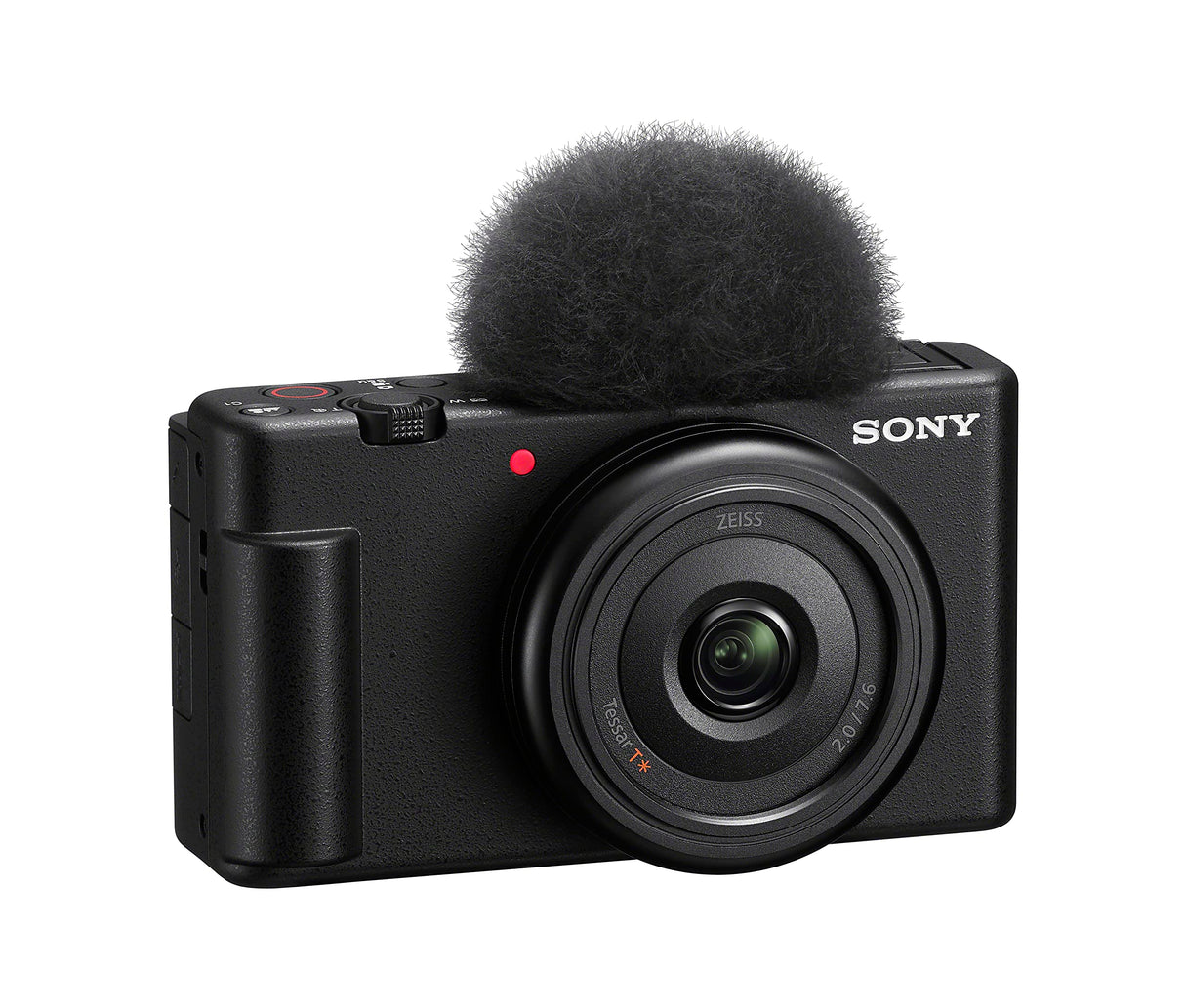 Sony ZV-1F Cámara Digital, para Vlogs, con Pantalla Multiángulo, Vídeo 4K, Cámara Lenta y Funciones para Vlog, Negra