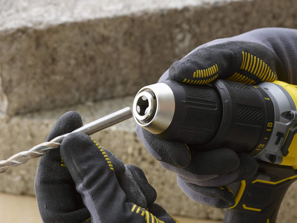 STANLEY SFMCD715D2K-QW Taladro Percutor V20 LI-Ion 18V Brushless con 2 Baterías 2Ah Inlcuye Cargador y Maletín