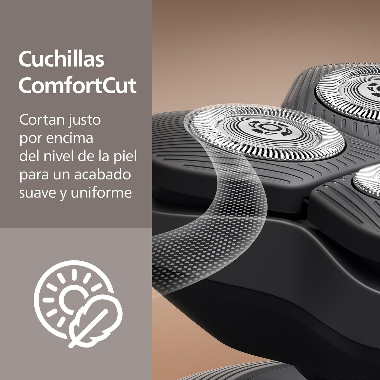 Afeitadora de cabeza Philips Serie 9000 Pro - Afeitadora de cabeza para hombres y mujeres, cabezal flexible 360°, cuchillas ComfortCut para un afeitado apurado y suave, modelo HS9980/15