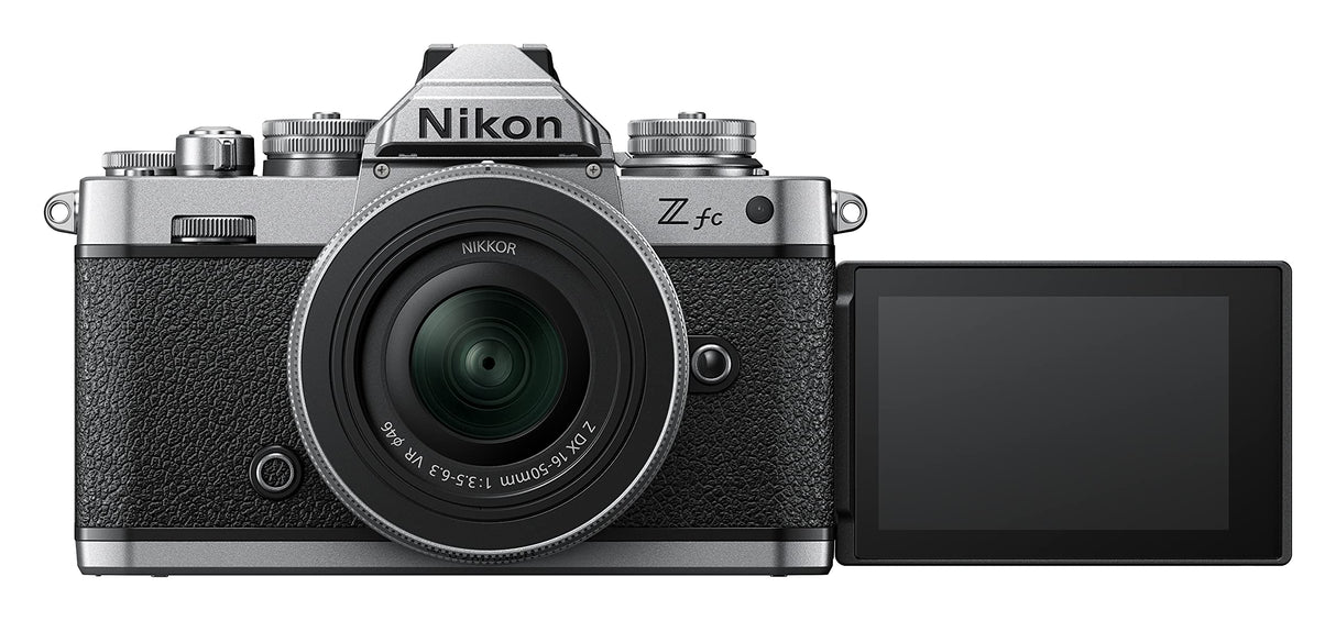 Nikon Z FC - Cámara DX Mirrorless- Kit con Objetivo Z 16-50 mm, Silver