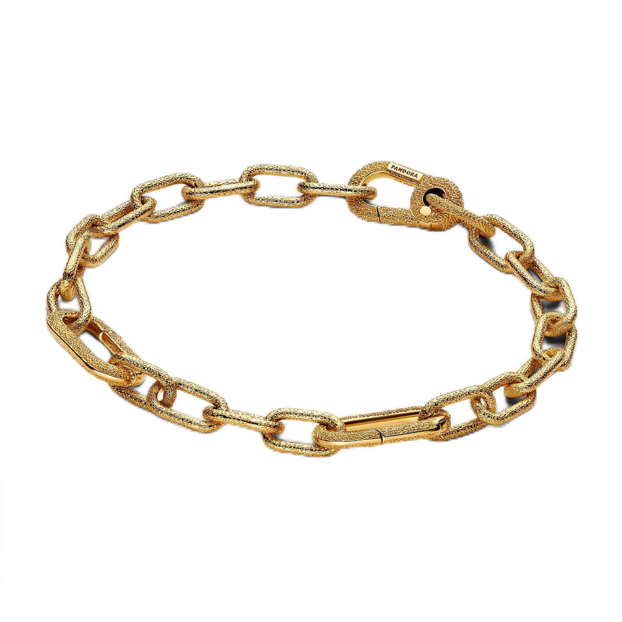 Pandora Pulsera pequeña de eslabones de oro de 14 quilates, de la colección ME, longitud: 15 cm, 563829C00-1, 563829C00-1, Plata de ley, No es una piedra preciosa