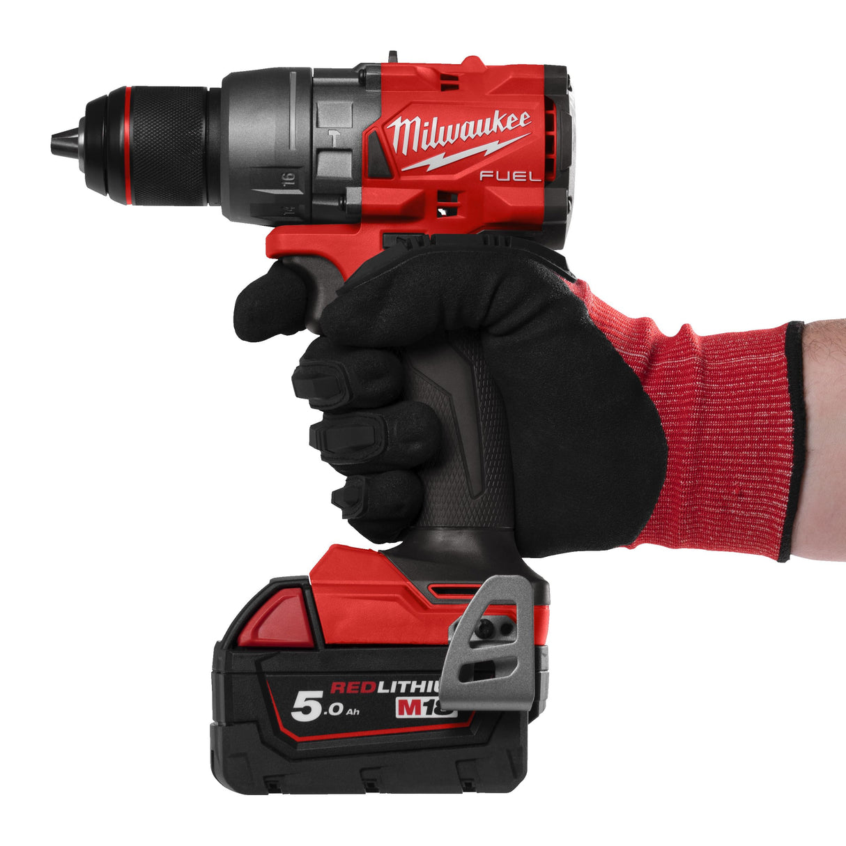 Milwaukee 4933479860 - Taladro de percusión M18 FPD3 502X Fuel 4GEN. 18 V, 158 Nm-2 Batt. x 5,0 Ah-4933479860