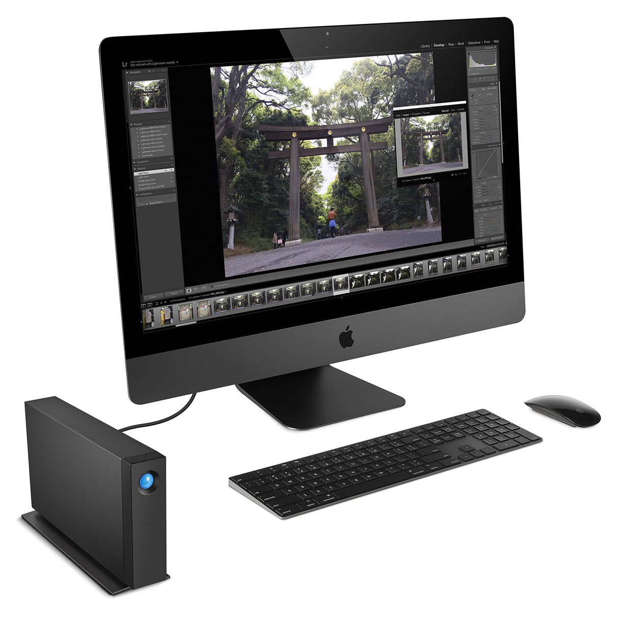 LaCie d2 Professional 30TB — USB‑C Disco Duro Externo de sobremesa, para Mac y Windows — Incluye Rescue Data Recovery