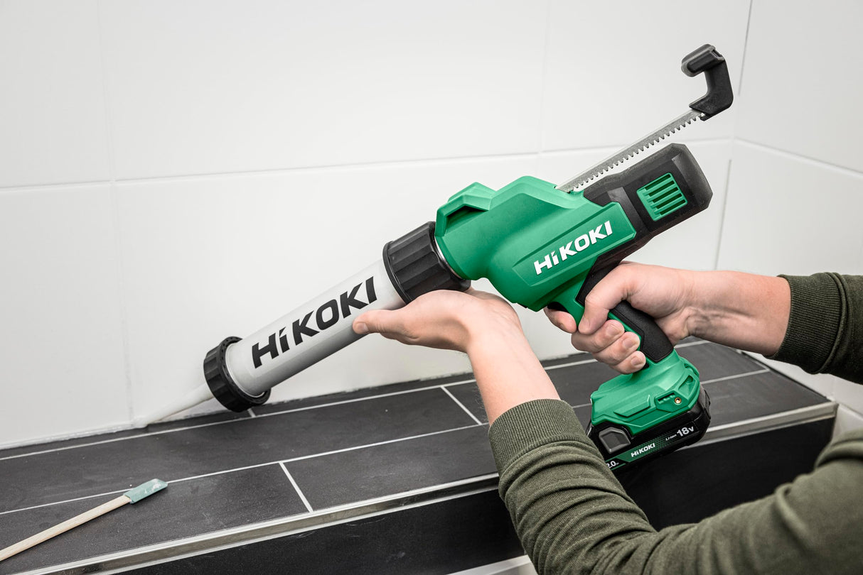 HiKOKI Akku-Kartuschenpistole AC18DA (18V, 400ml, 3000N, Automatische Rücklaufsperre, 6 Stufen, ohne Akku und Ladegerät)