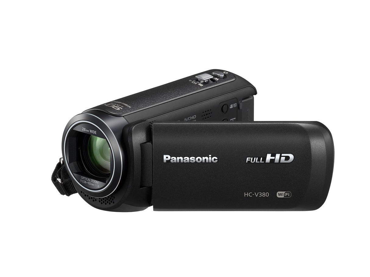 Panasonic HC-V380EB-K soporte de - Videocámara (2,51 MP, MOS BSI, 25,4 / 5,8 mm (1 / 5.8"), 1,67 MP, 2,2 MP, 50x)