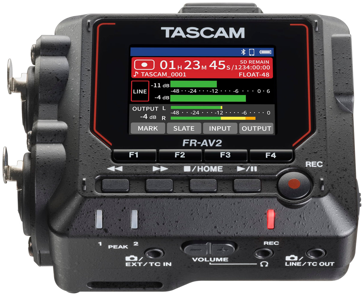 TASCAM FR-AV2 - Grabador compacto de campo flotante de 32 bits y generador de código de tiempo con mezclador