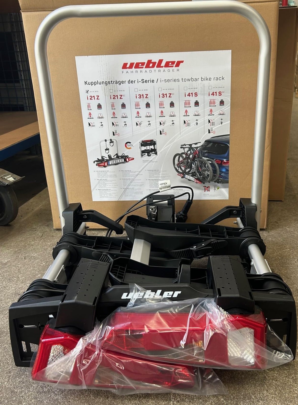 Uebler i21z AHK - Portabicicletas con Correa Dentada para 2 Ruedas/Ebikes