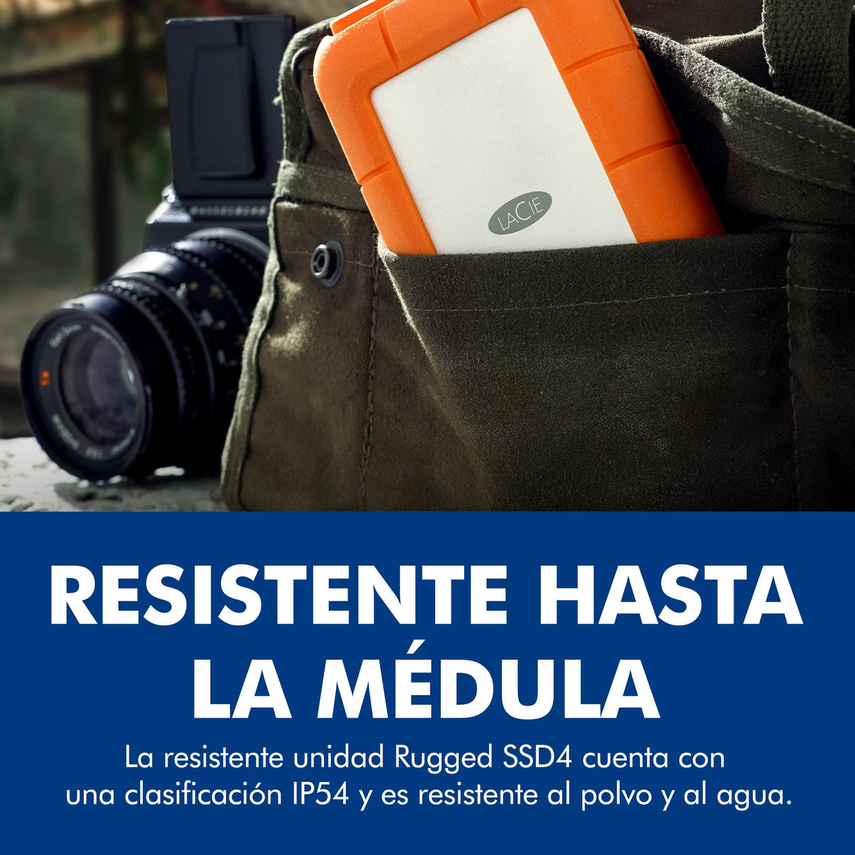 LaCie Rugged SSD4 4TB — antigolpes, USB‑C SSD Externo portátil, para Mac y Windows — Incluye Rescue Data Recovery