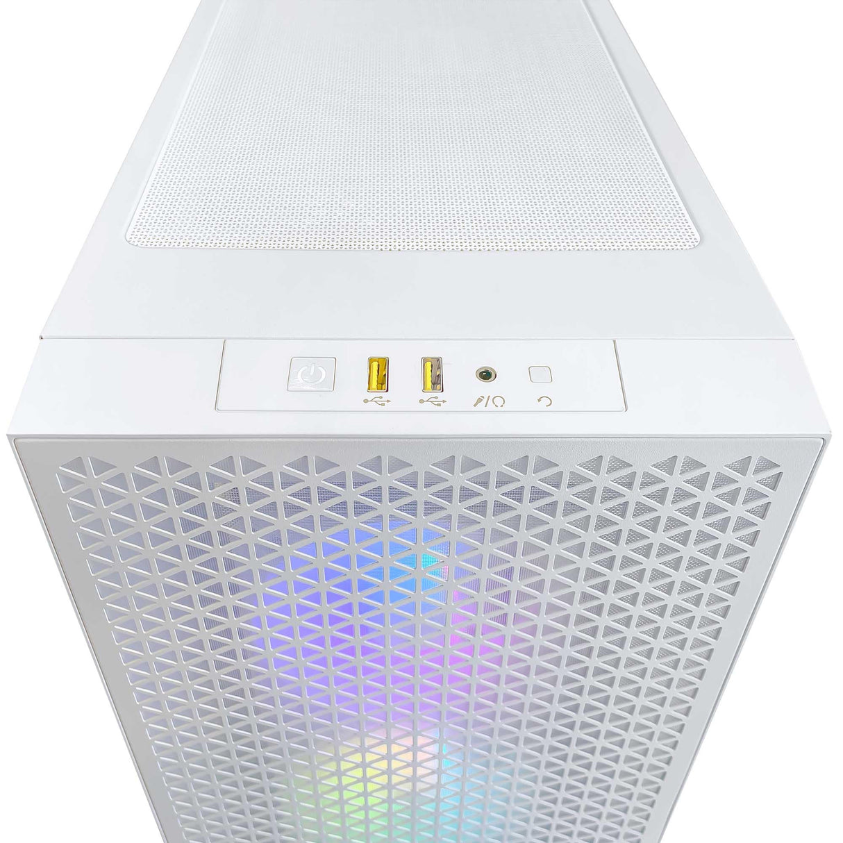 PC GAMING CORSAIR - PC Gamer iCUE AMD 4060 White - MSI GeForce RTX 4060 8GB - Corsair 3000D Airflow RGB White - Tarjeta Mere ASUS A520M-A CSM - Corsair Vengeance 2X8GB DDR4 3600 - SSD 1TB - Windows 11