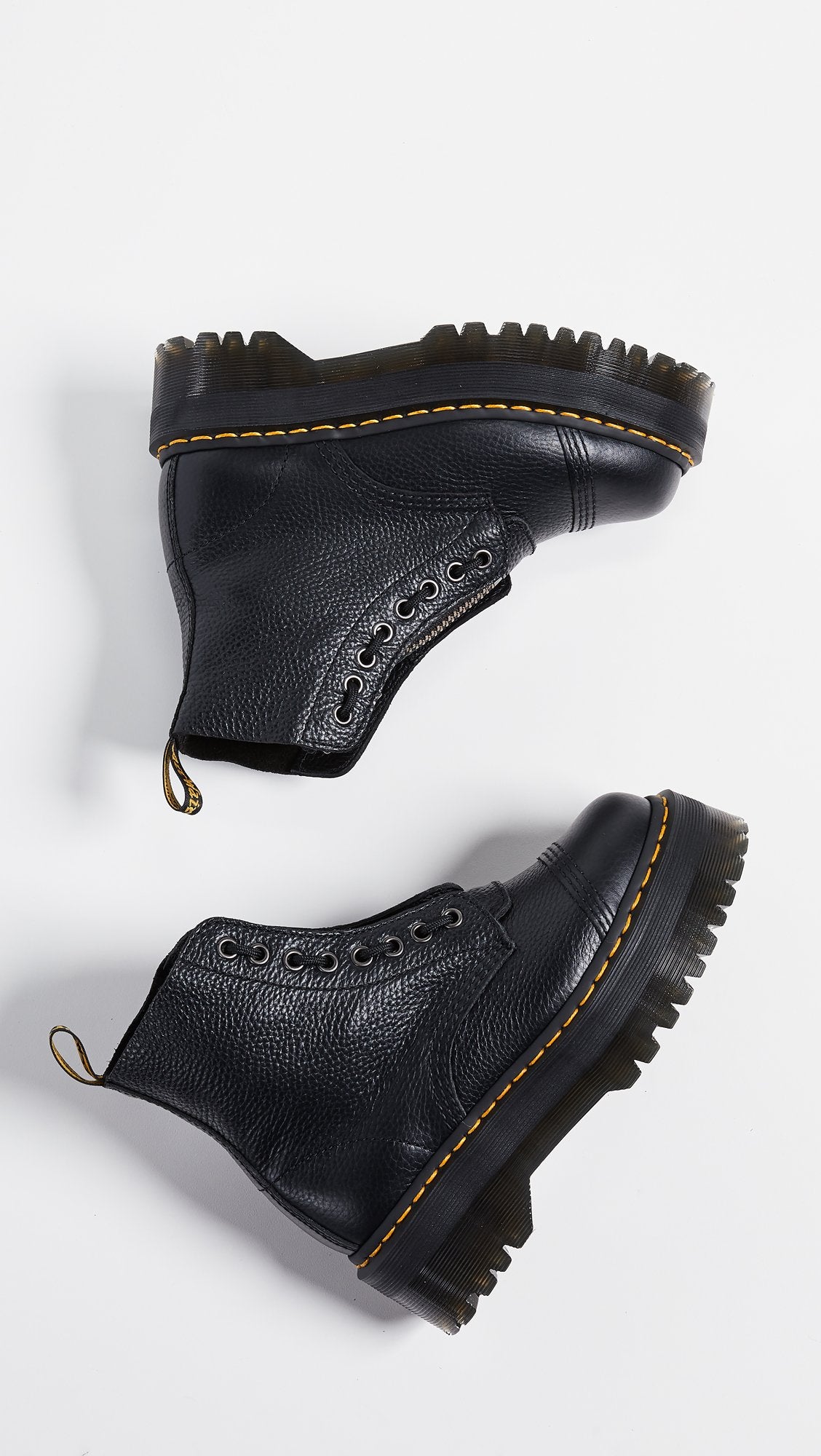 Dr. Martens - Jungle Boot, Botas de combate, Black Milled Nappa,