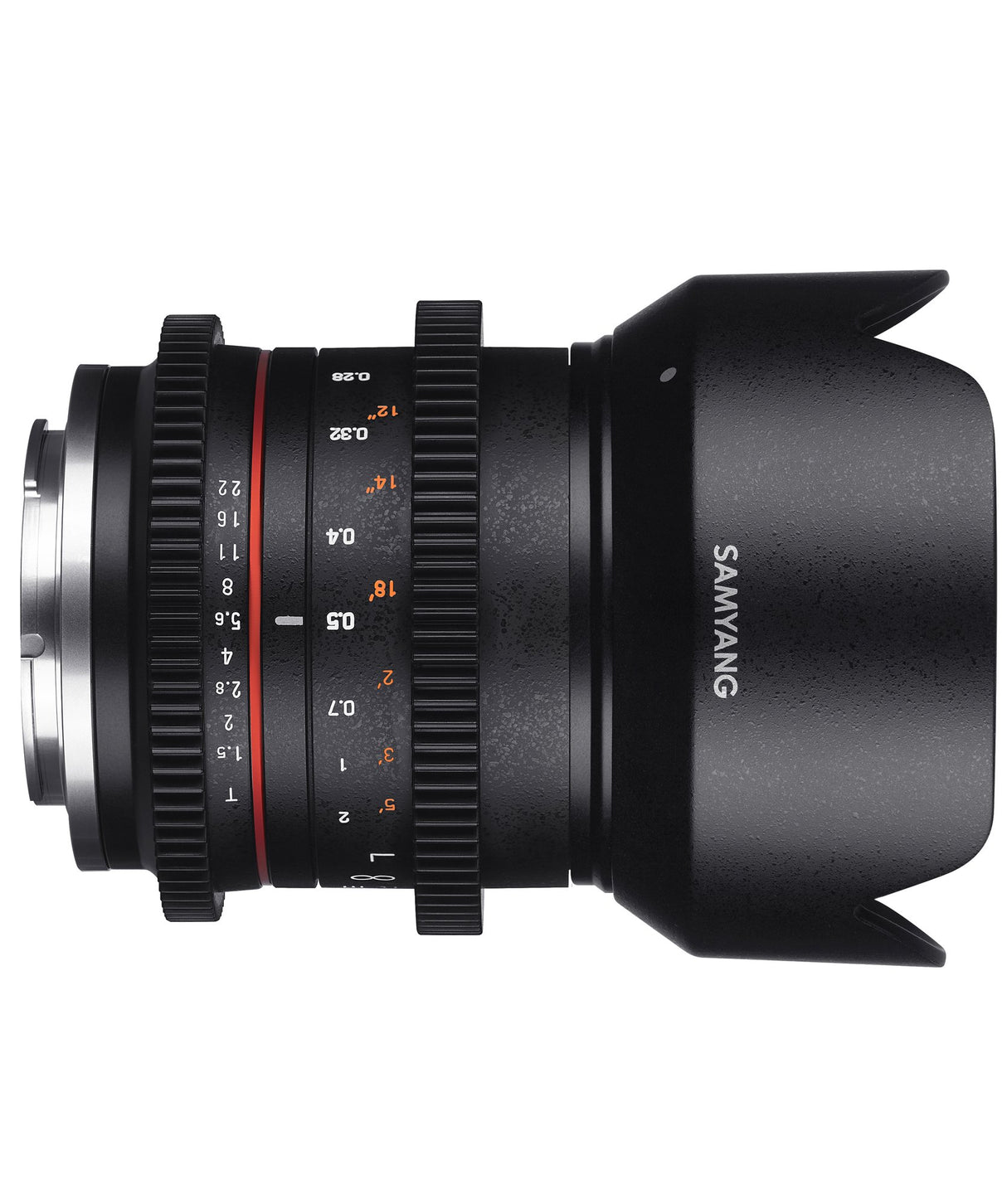 Samyang V-CSC Mirrorless - Objetivo para videocámara para Sony E (21mm T1.5 ED AS UMC CS), Negro