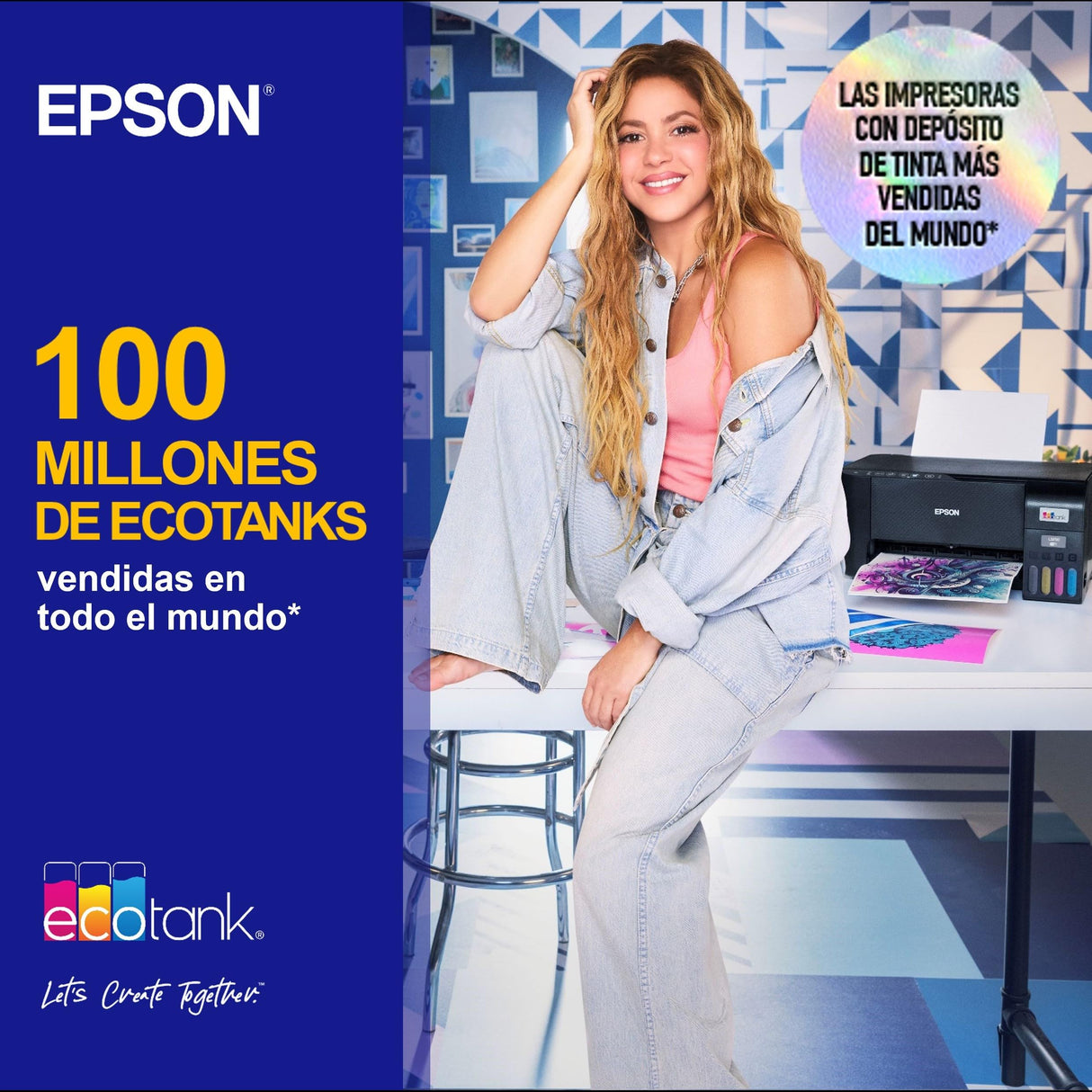 Impresora multifunción EcoTank ET-4800 A4 con depósito de tinta, conexión Wi-Fi y hasta 3 años de tinta incluida
