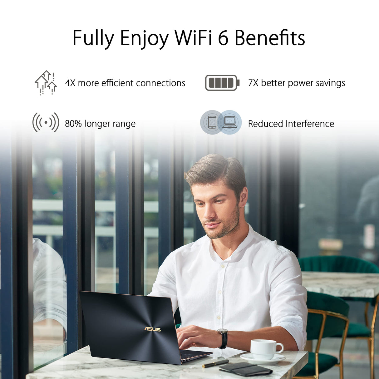 ASUS USB-AX56 - Adaptador Wi-Fi AX1800 USB de doble banda, color negro