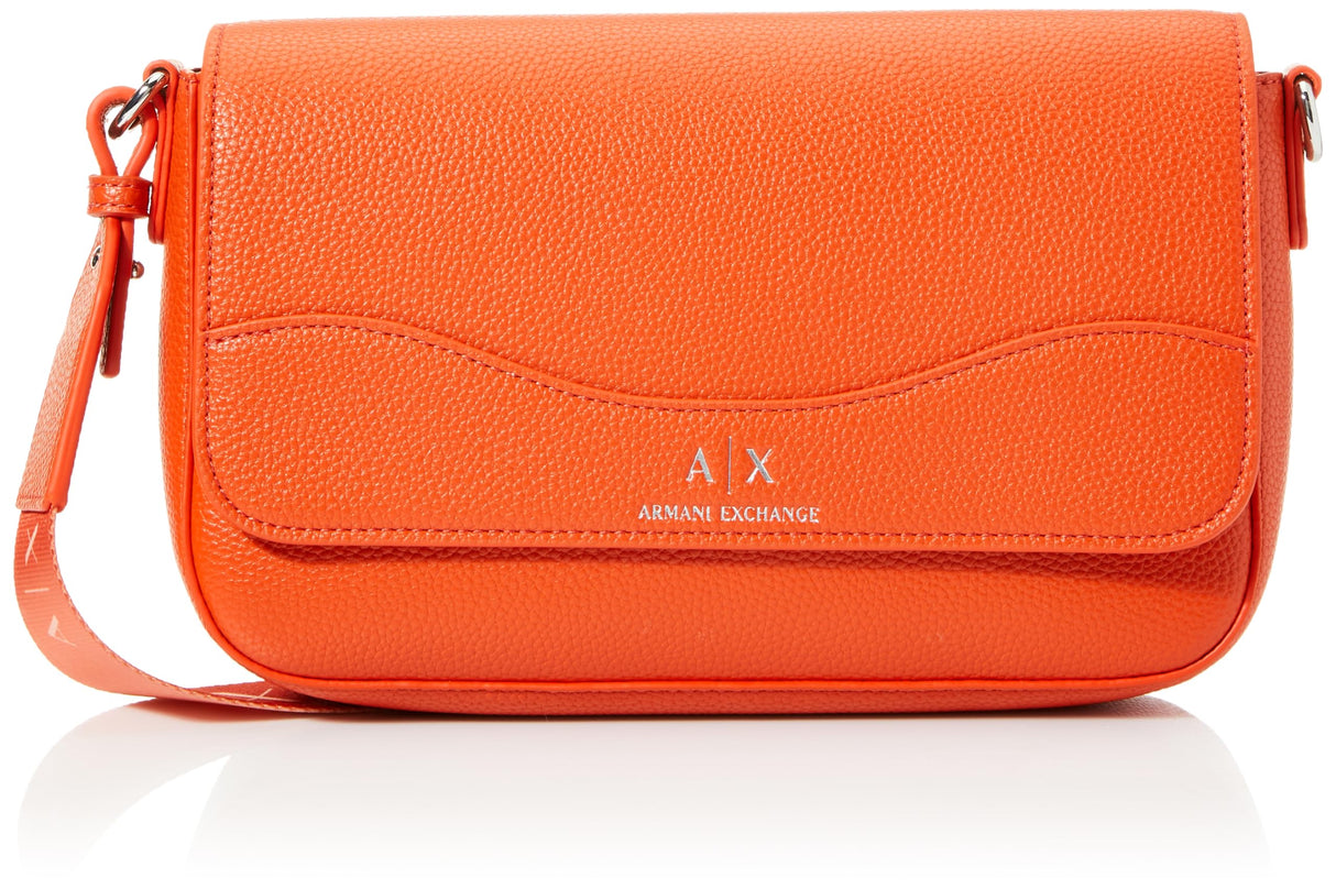 Armani Exchange Wave, Essential, Silver Printed Logo, Crossbody Mujeres, Koi, Talla única