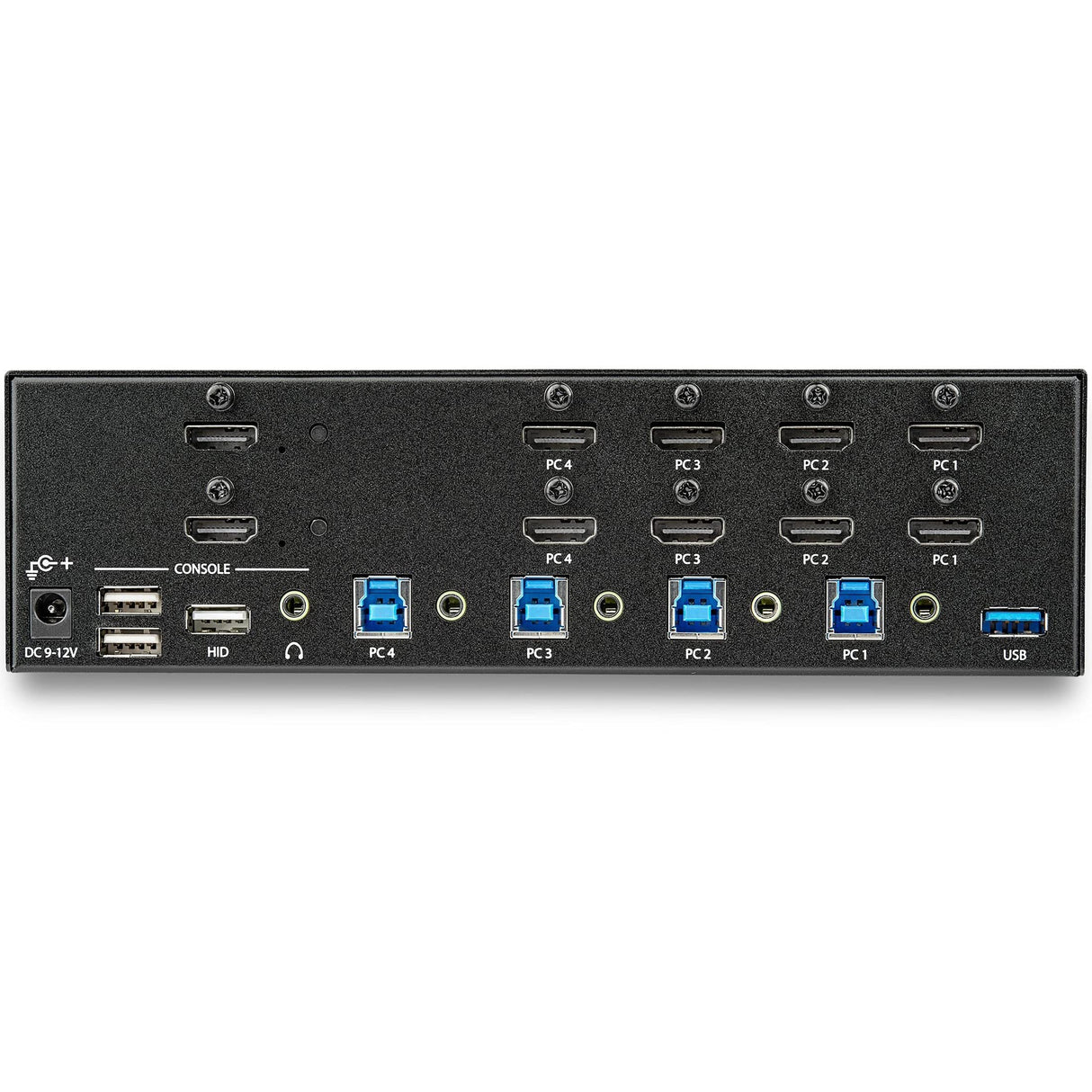 StarTech.com Switch Conmutador KVM de 4 Puertos HDMI - 4K de 30Hz - de Pantalla Doble