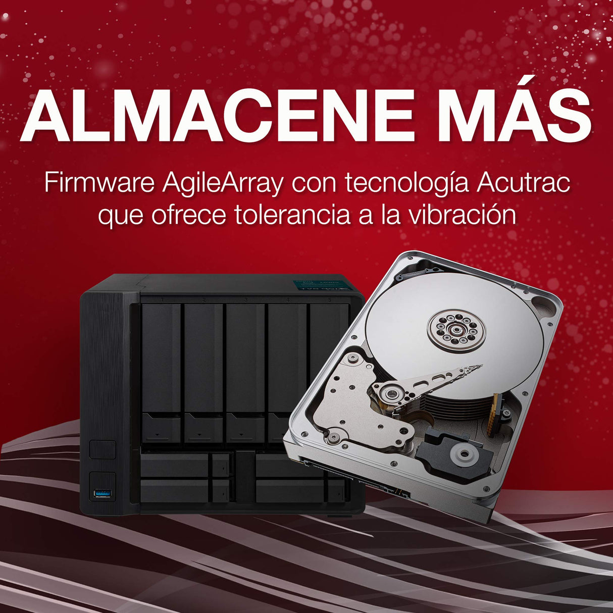 Seagate IronWolf, 12TB, NAS, Disco duro interno, HDD, CMR 3,5" SATA 6GB/s, 7200 RPM, caché de 256 MB para almacenamiento conectado a red RAID y 3 años Rescue Services (ST12000VN0007)