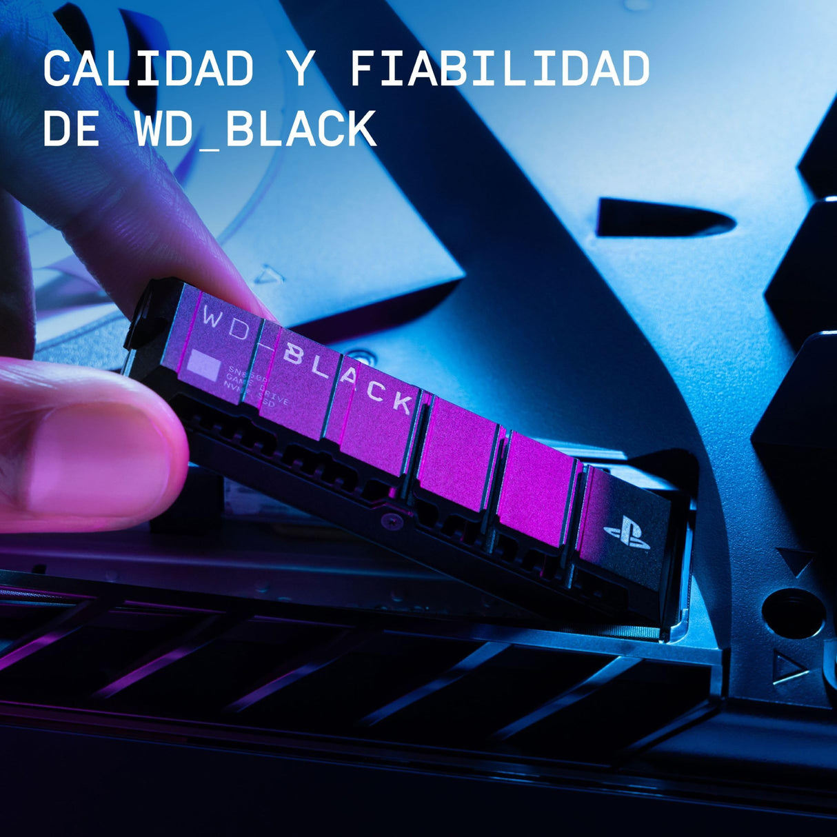 WD_BLACK SN850P 8TB PS5 SSD, Licencia Oficial para Consolas Playstation 5 PS5, Velocidades hasta 7200 MB/s, M.2 2280 PCIe NVMe SSD con Disipador Optimizado, SSD para Juegos internos, Negro