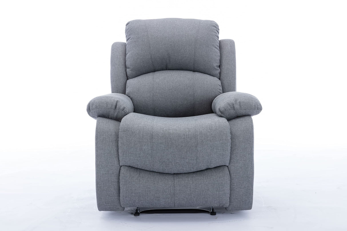 Astan Hogar AH-AR30900GR Ramón - Sillón Relax con Reclinación Manual (Sistema Pared Cero), Masaje Y Termoterapia, Gris