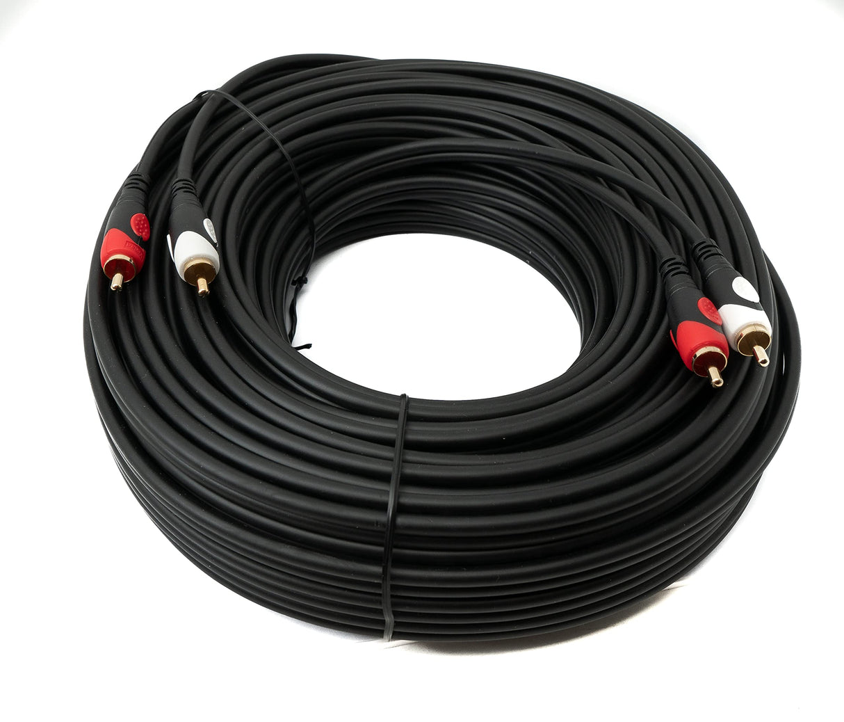 System-S Cable RCA 2 RCA 30 m macho a macho, adaptador AV estéreo en negro