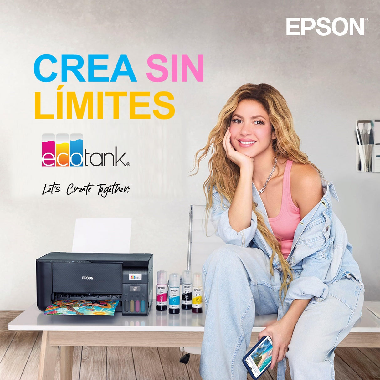 Impresora fotográfica EcoTank ET-8550 A3+ con depósito de tinta y Wi-Fi