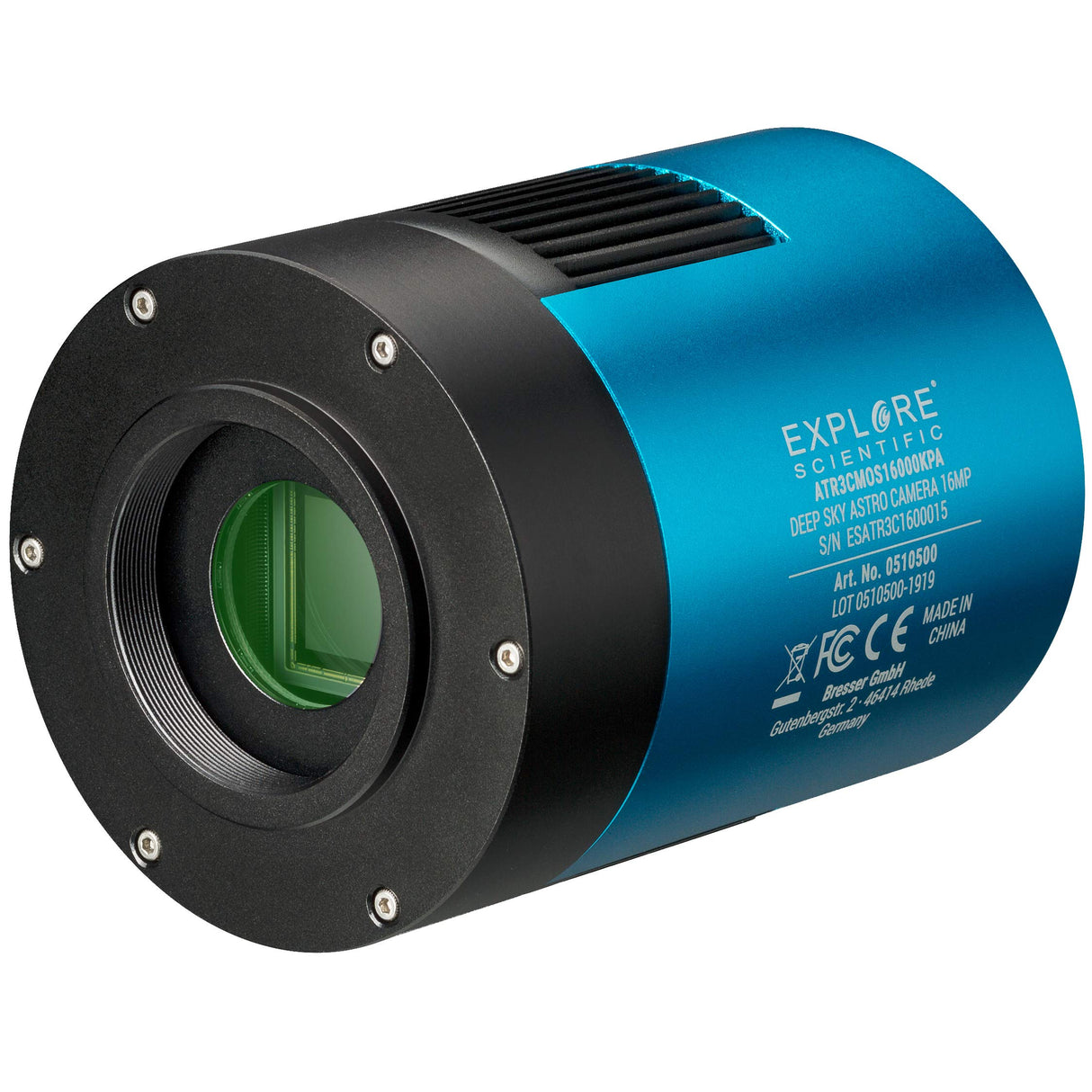 Explore Scientific Deep Sky Astro - Cámara a Color de 16 MP USB 3.0 con Sensor Panasonic CMOS y refrigeración Activa