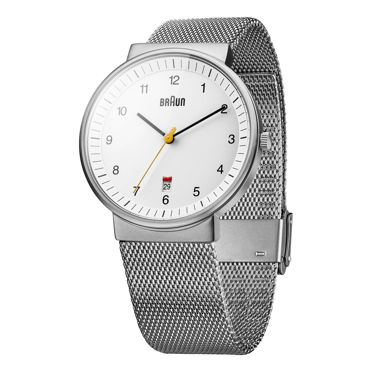 Braun Classic Gent Reloj para Hombre Analógico de Cuarzo japonés con Brazalete de Acero Inoxidable BN0032WHSLMHG