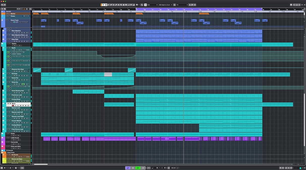 Steinberg Cubase Pro 12 secuenciador MIDI de audio, software de grabación para aplicaciones de estudio o grabación doméstica (nuevas funciones: integración remota MIDI, modulador FX y mucho más)